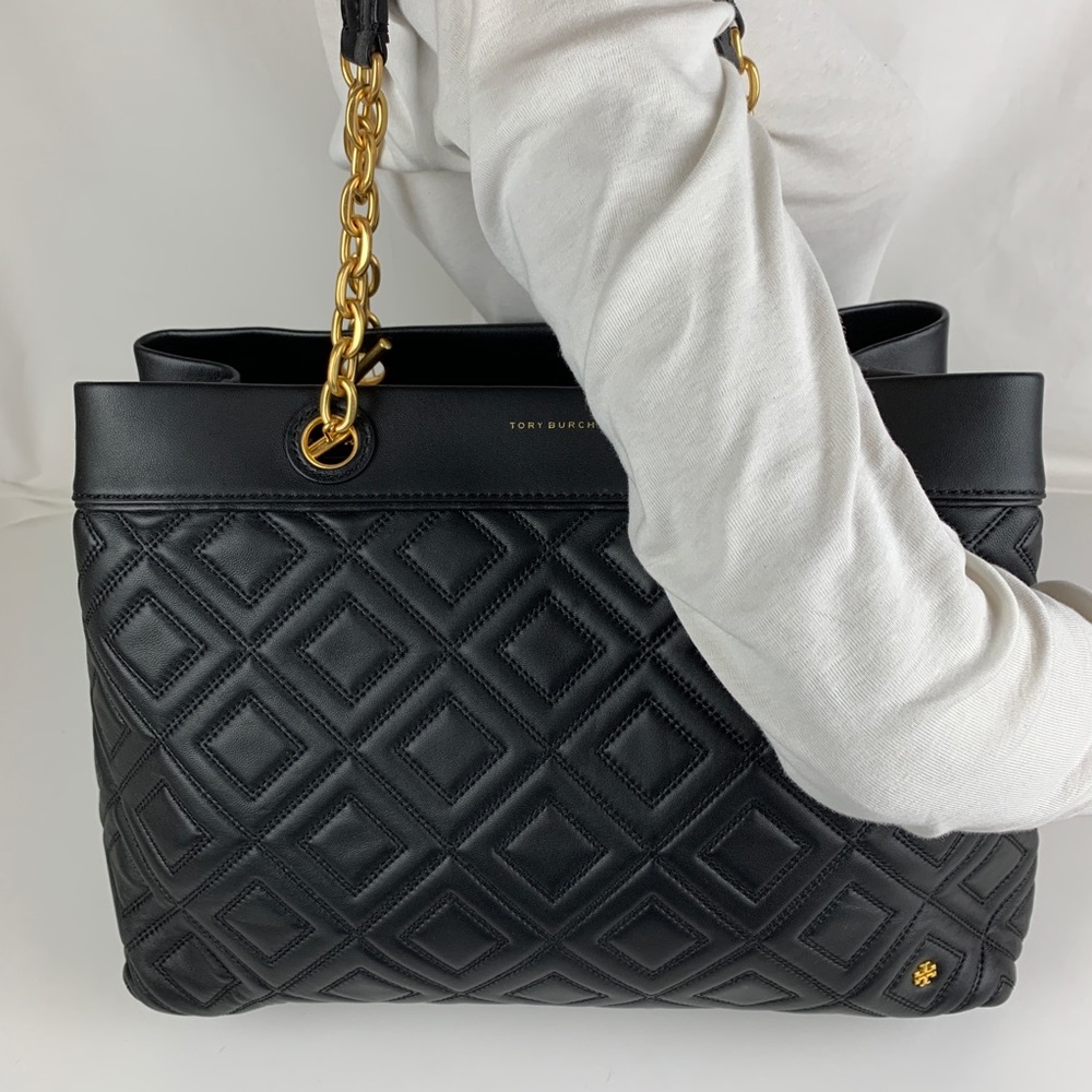 New Tory Burch Fleming Triple Compartment Tote - Picture 4 of 8